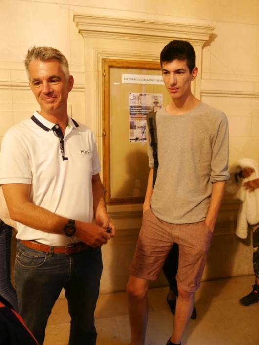 à droite, Orian Bessin, Prix Île-de-France des Terminales