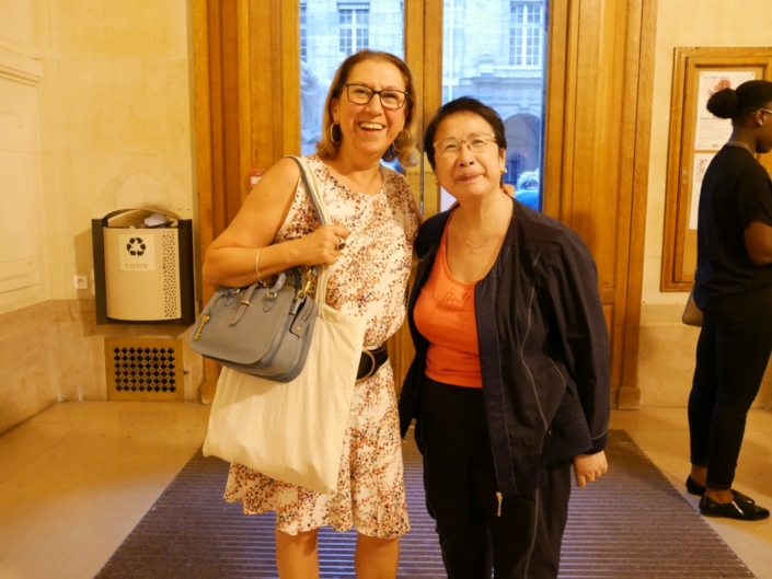 Florence Roudot, fidèle soutien de la Banque Populaire Rives de Paris et Yen Kuan
