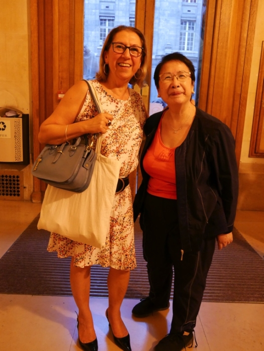 Florence Roudot, fidèle soutien de la Banque Populaire Rives de Paris et Yen Kuan