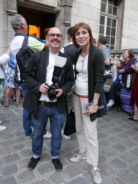Le photographe Christian Baron et la Présidente du Jury 2017 Laurence Bouvet