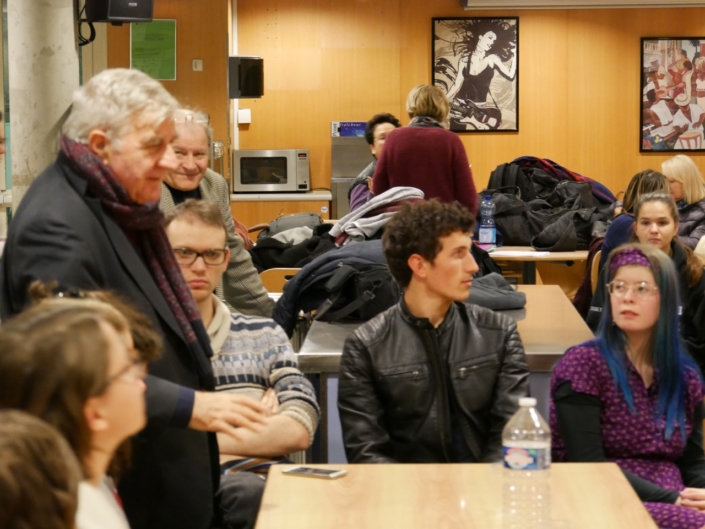 Jean-Marc Muller, Président et les lauréats 2019, le jour de leur arrivée.