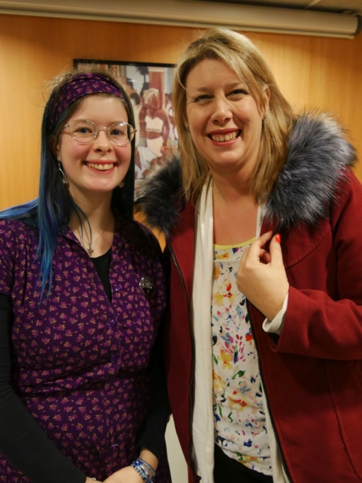 Cécile Klein, de Saint-Avold avec "sa maman d'accueil" Mélanie Dumont-Torrès, administratrice
