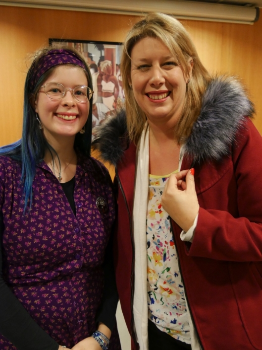 Cécile Klein, de Saint-Avold avec "sa maman d'accueil" Mélanie Dumont-Torrès, administratrice