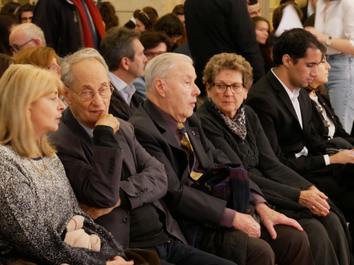 Danièle Lévinas, Pierre Brunel, Président d'honneur, André Henry, ancien ministre, membre du CH
