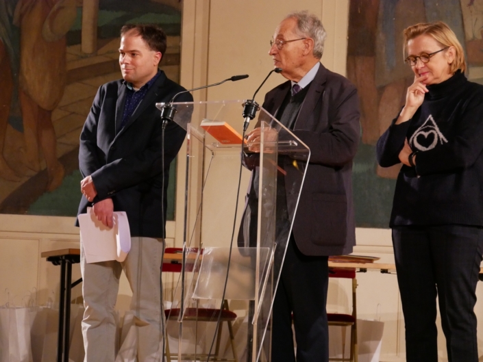 Matthias Vincenot, Pierre Brunel et Florence Berthout