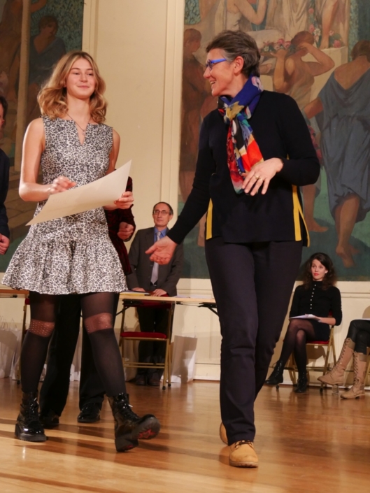 Ilayda Hasipoğlu et Laurence Dumont , Députée du Calvados, membre du Bureau de l’Assemblée Nationale, membre de l’UIP vice-Présidente du groupe du groupe d'amitié France-Turquie de l’Assemblée Nationale, membre du CH