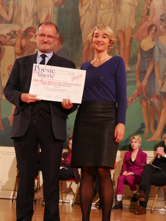 Bernard Martial, professeur et Ann-Katrin Jego, Conseillère de Paris, conseillère municipale du 16ème arrondissement, membre du CH