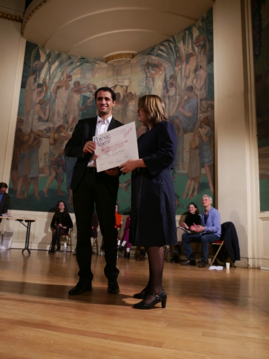 Zakaria Megghni, Attaché de communication, Ambassade d’Algérie et Lynda Aït-Bachir, poète, Déléguée générale de Poésie en liberté