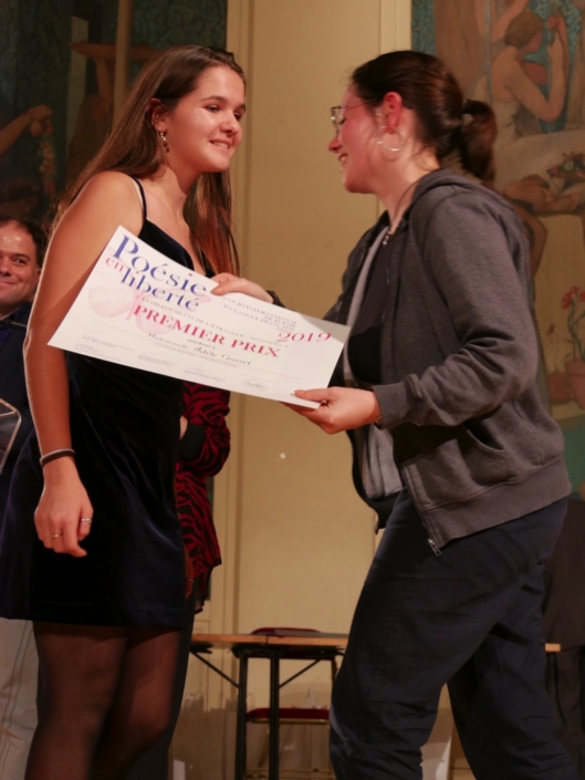 Adèle Gosset et Lisa Argento, membre du Comité de lecture et ancienne Jurée