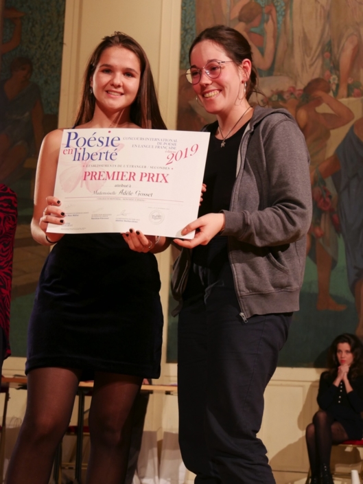 Adèle Gosset et Lisa Argento, membre du Comité de lecture et ancienne Jurée