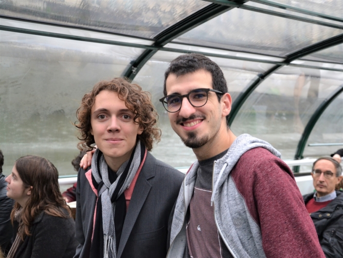 le juré Loris Schirar et le lauréat Corentin Dufourg