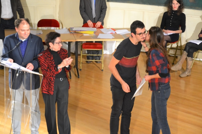 Matthias Vincenot, Nicole Simonet, Corentin Dufourg et Pénélope-Rose Lévèque