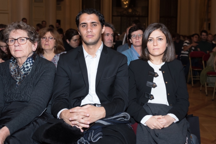 Zakaria Megghni, Attaché de communication, Ambassade d’Algérie et Eliane Ghanem Chebel : Chargée des affaires culturelles, Déléguée de l’Ambassadeur du Liban