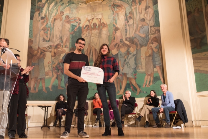 Corentin Dufourg et Pénélope-Rose Lévêque, comédienne et membre du CH