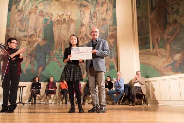 Agathe Vermot-Desroches et André Prodhomme, Poète, Président de Jury 2013 et Membre du Comité de lecture