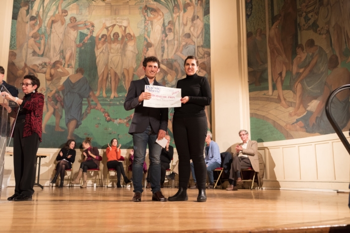 Ghjuvan Francescu Luciani et Rozenn Bartra, de la Direction des Affaires Culturelles de la Ville de Paris