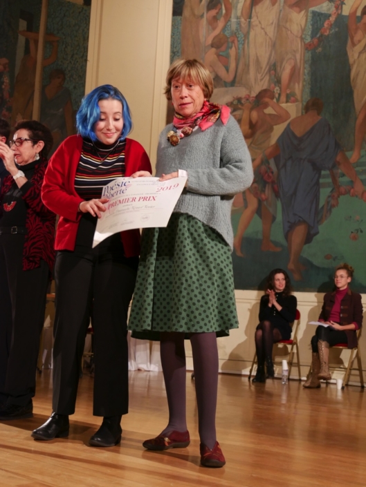 Emanuelle Kristof Tessier et Elisabeth Jouhaud, Secrétaire générale adjointe de Poésie en liberté