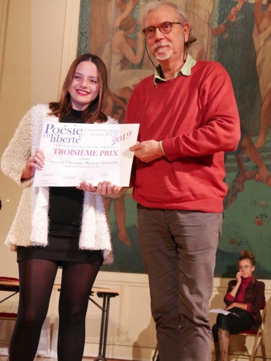 Chrysoula Marinou-Stamatelou et Pierre Kobel des Editions Bruno Doucey