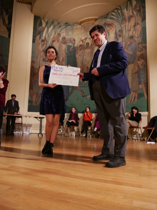 Selma Bendada et Charles-Jacques Martinetti, chargé d'études «Histoire et Mémoire» au sein du bureau des actions éducatives, culturelles du ministère de l’éducation nationale et de la jeunesse