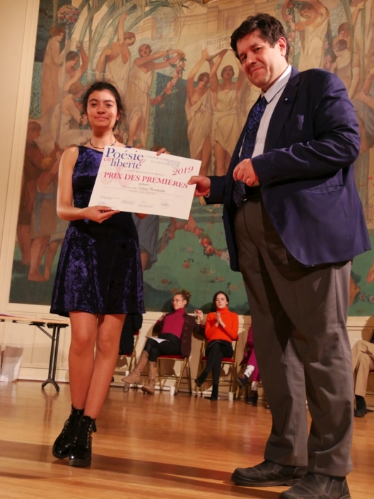Selma Bendada et Charles-Jacques Martinetti, chargé d'études «Histoire et Mémoire» au sein du bureau des actions éducatives, culturelles du ministère de l’éducation nationale et de la jeunesse