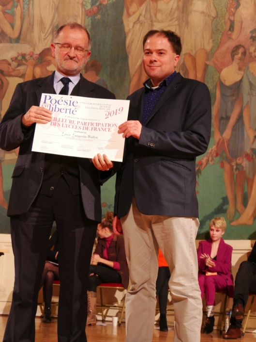 Bernard Martial, Professeur du Lycée Langevin-Wallon, Champigny-sur-Marne et Matthias Vincenot, Directeur artistique
