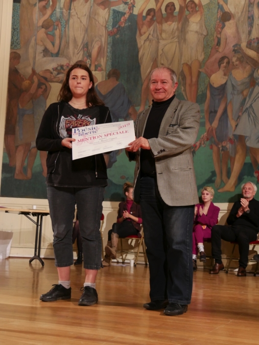 Aurore Cuguen et Francis Piazza, Trésorier de Poésie en liberté