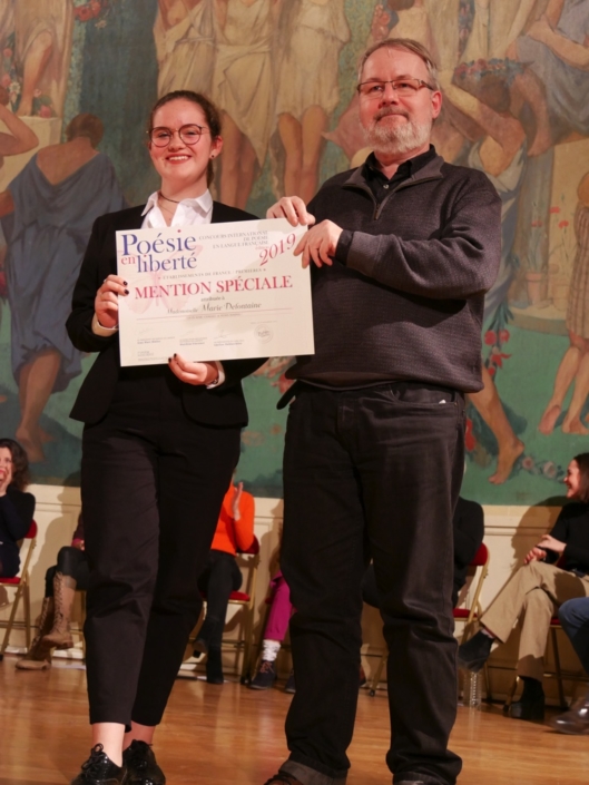 Marie Defontaine et Eric Dubois, poète, écrivain, directeur de la revue « Le capital des Mots »