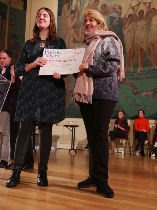 Niamh Fontaine et Danièle Levinas, Poète et Professeure de musicologie à Sorbonne université