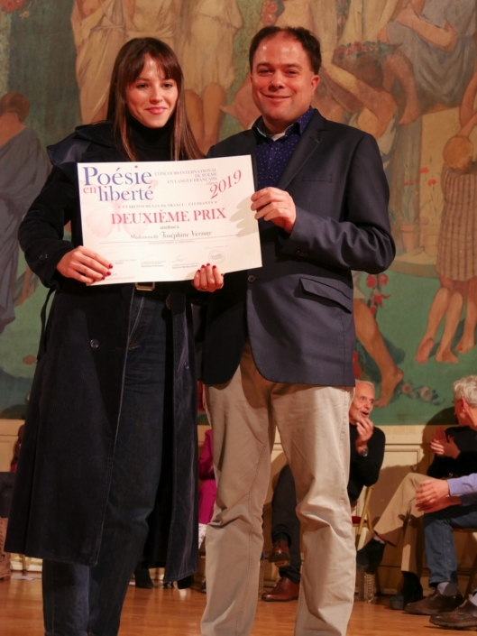 Joséphine Vernay et Matthias Vincenot, poète, directeur artistique