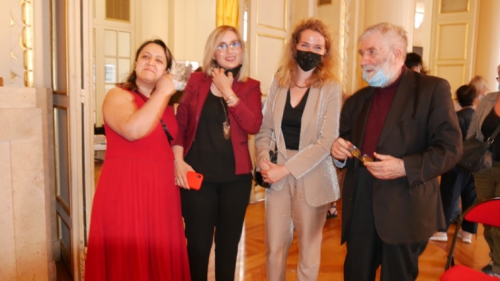Lynda Aït Bachir, Louisa Nadour, ambassadrice PEL au Moyen-Orient, Louise Bachimont, MEN et Jean-Marc Muller