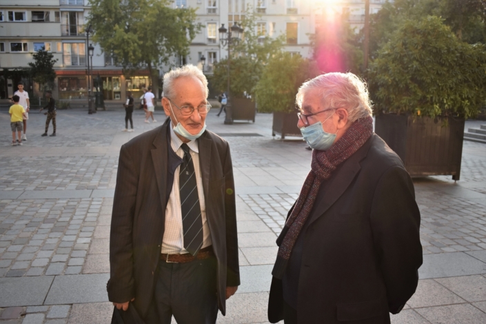 Pierre Brunel, président d'honneur et Jean-Marc Muller, président fondateur