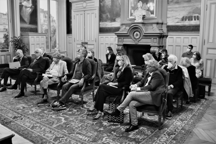 Réunion du Comité d'Honneur, salle des mariages, mairie du 15ème arrondissement de Paris
