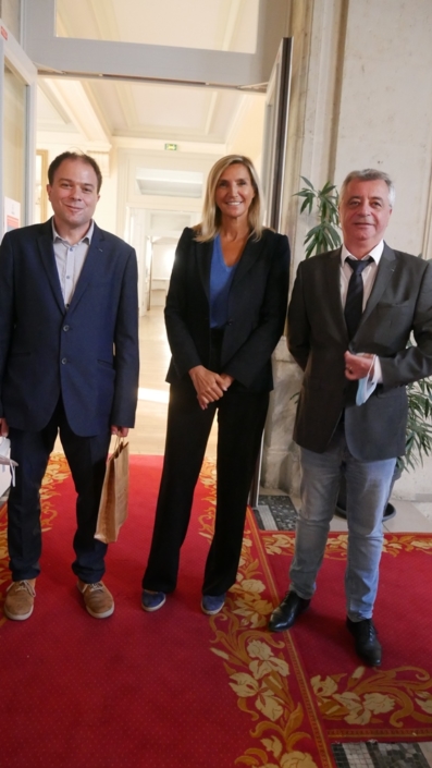 Agnès Evren, députée européenne, conseillère de Paris et du 15ème arrondissement avec Matthias Vincenot et Frédéric Jacquot