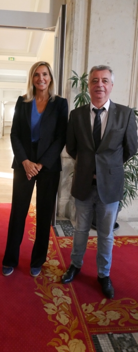 Agnès Evren, députée européenne, conseillère de Paris et du 15ème arrondissement et Frédéric Jacquot