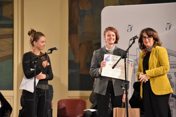 Jeanne Guittet, Margot Guilbert et Alexie Lorca, adjointe au Maire de Montreuil