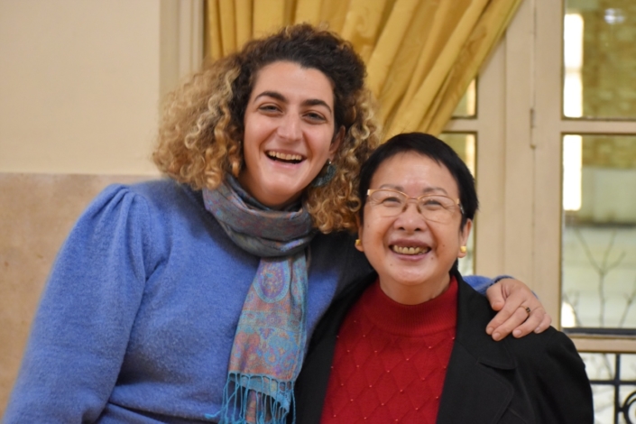 Nour Cadour, membre du Comité de lecture et Yen Kuan