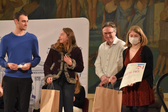 Matthieu Rullier, Anaïs Lo Re, membres du Comité de lecture, Pascal Mora et Noémie Angevelle