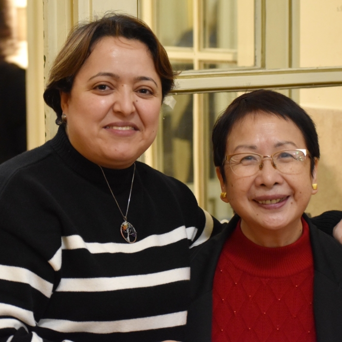 Lynda Aït Bachir, déléguée générale, membre du Comité de lecture et Yen Kuan