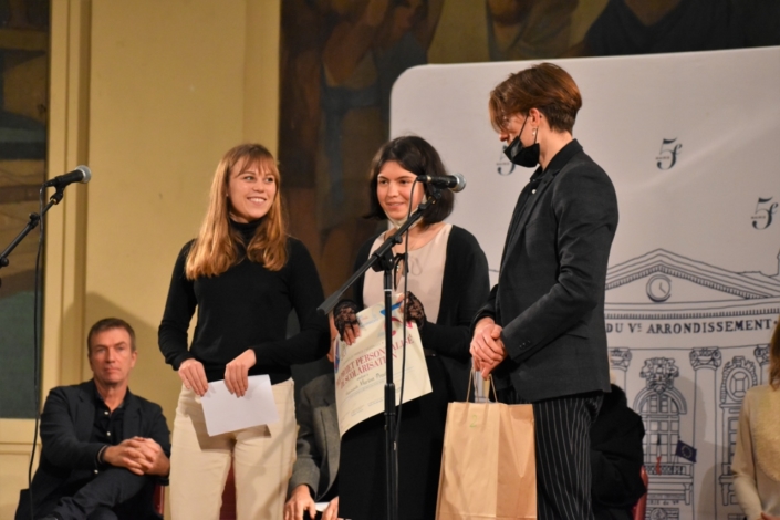 Maïra Schmitt, Marion Pradet et Bryan Chenna Sanson
