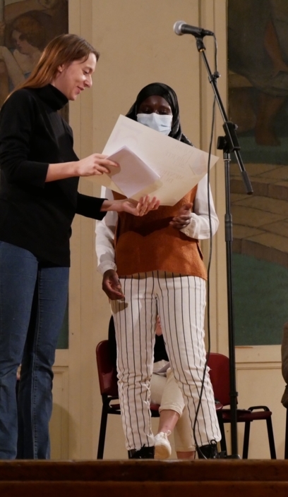 Marcia Higelin et Mariama Sarr qui représente Ndèye Awa Kane