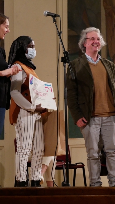 Marcia Higelin, Mariama Sarr qui représente Ndèye Awa Kane et Pierre Fesquet