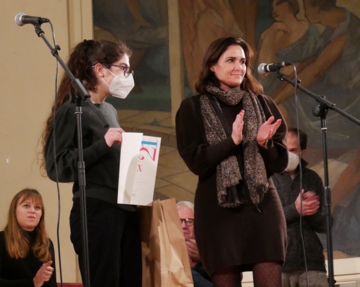 Joanna Farajian et Madame Caroline Garcia, administratrice nationale MGEN en charge de la région Île de France