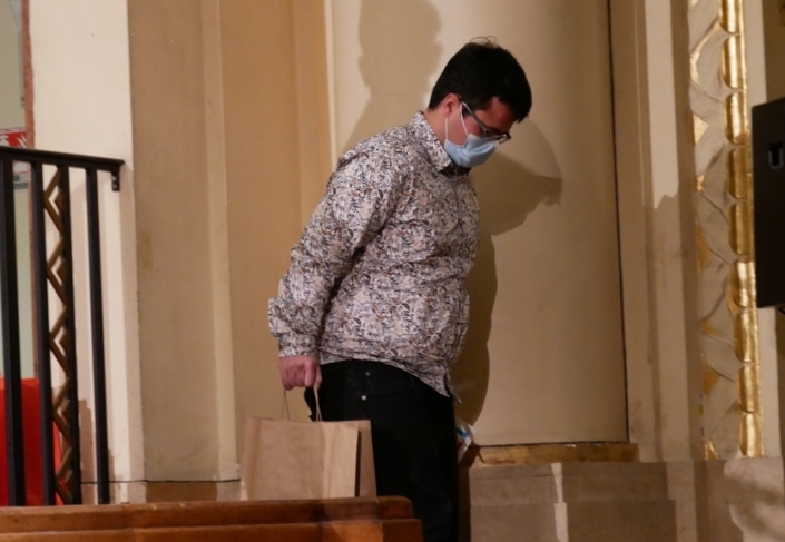 Olivier Pajot, le juré Théo Lamarque et le lauréat Adrien Waleau