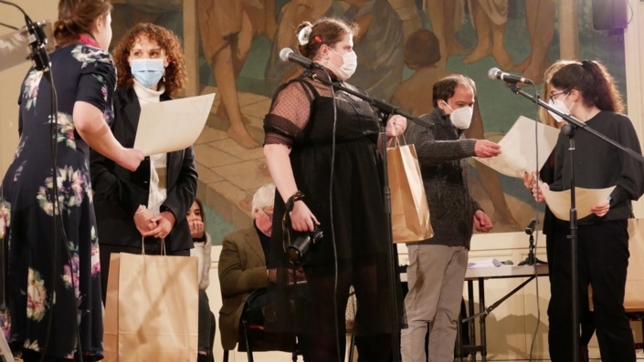 Anna-Maria Balandina, Marina Pezeril, Margarita Stroganova et Joanna Farajian qui représente Adriana Richany