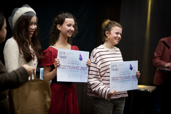 Prix remis par Xichan HUANG, poète